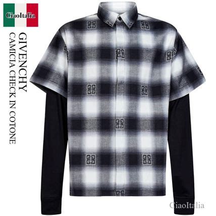 givenchy camicia quadretti|givenchy tops.